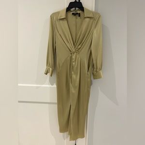 Theory Chartreuse-colored dress